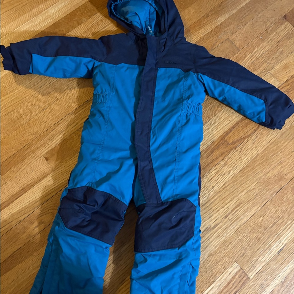L.L. Bean Blue Snowsuit with Dark Accents